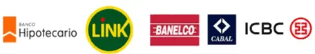 Pago Banco Hipotecario, Red Link, Banelco, Cabal, ICBC